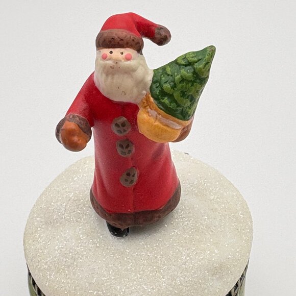 Vintage Hallmark Santa Claus Christmas Trinket Box See The Wonder Feel The Magic - Picture 8 of 10